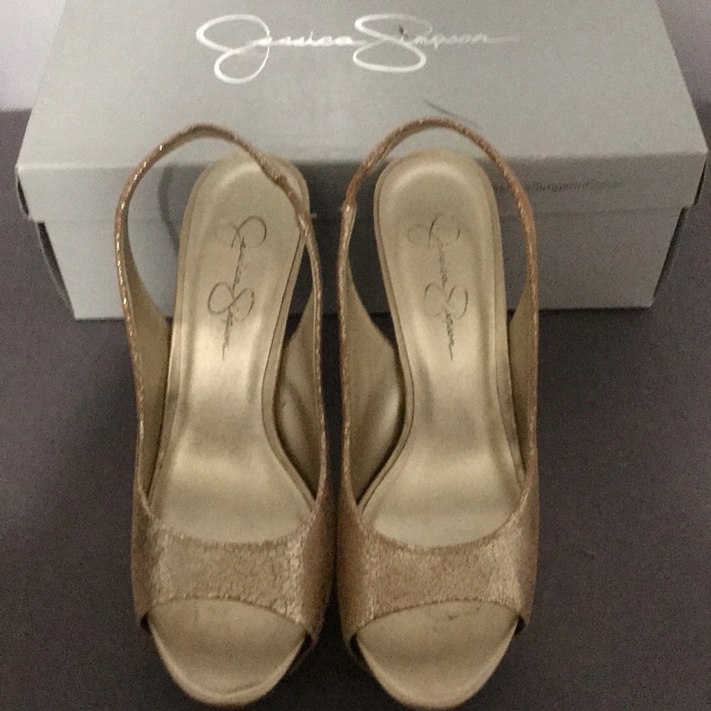 Gold Platform Heels